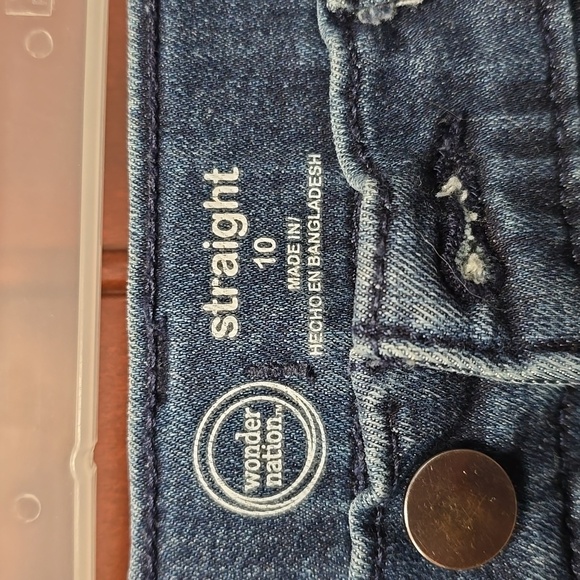 Boy's wonder nation Straight Legged Jeans Size 10 - Picture 3 of 3
